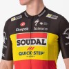 Soudal Quick-Step Belgisch Kampioen 2023 Competizione wielertrui met korte mouwen professioneel wielerteam