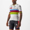 Soudal Quick-Step Wereldkampioen Rainbow Jersey 2023 Competizione wielertrui met korte mouwen professionele wielerploeg