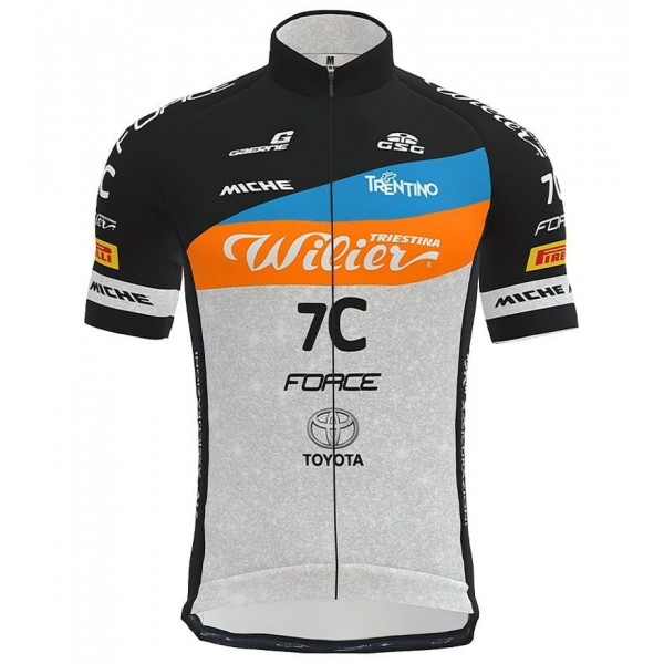 Wilier Force 7C MTB Team 2022 wielershirt korte mouw (lange rits) wielerteam