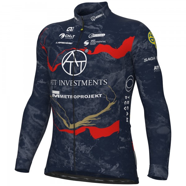 Heren Fietskleding Ale ATT Investments 2025 shirt met lange mouwen