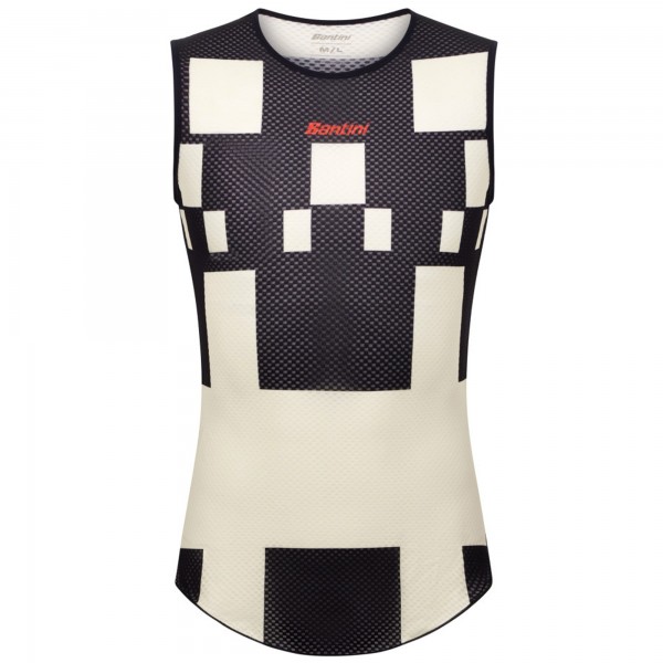 Heren Fietskleding Santini Paris Roubaix 2025 Mouwloos Ondershirt