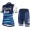 Trek Segafredo 2019 Dames Blauw Fietskleding Set Wielershirt Korte Mouw+Korte Fietsbroeken