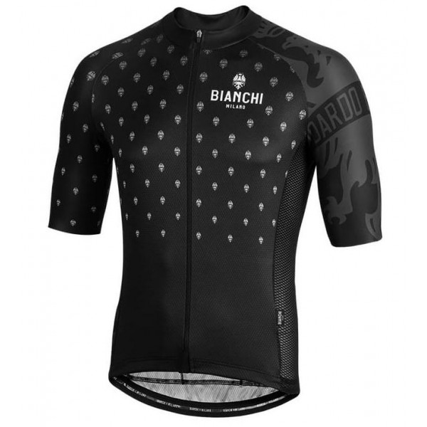 BIANCHI MILANO Savignano Black Wielershirt Korte Mouw