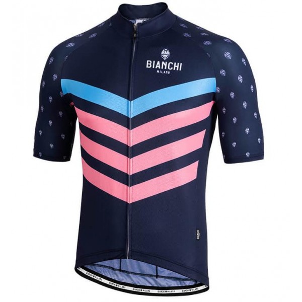 BIANCHI MILANO Nicandro Blue Wielershirt Korte Mouw