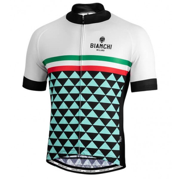 BIANCHI MILANO Codigoro White Wielershirt Korte Mouw