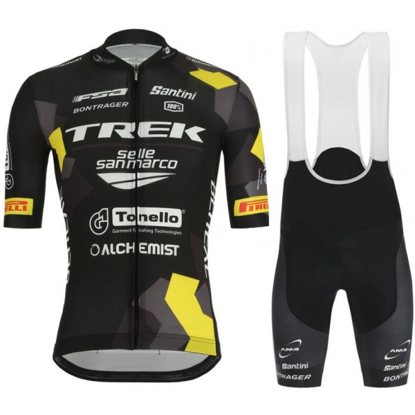 Trek Selle San Marco 2019 Fietskleding Set Wielershirt Korte Mouw+Korte Fietsbroeken Bib