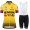 Jumbo Visma 2019 Dames Fietskleding Set Wielershirt Korte Mouw+Korte Fietsbroeken Bib