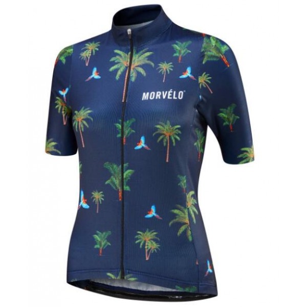 MORVELO Dames BOTANICAL Wielershirt Korte Mouw