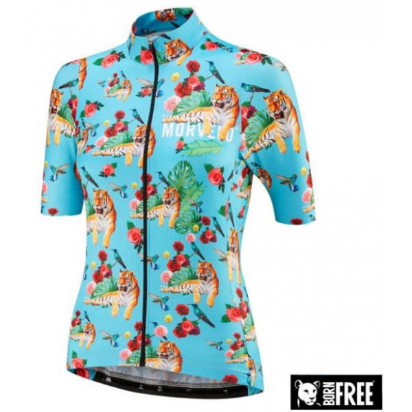 MORVELO Dames WILD LIFE Wielershirt Korte Mouw