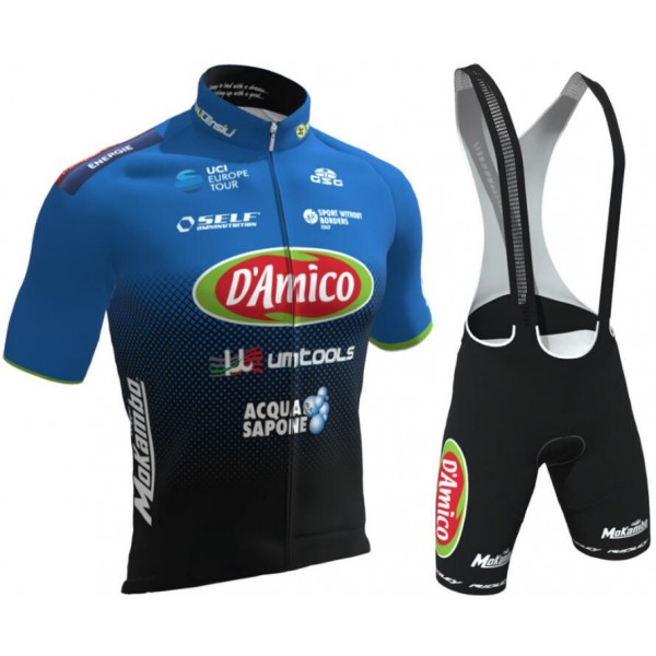 2019 AREA ZERO D'AMICO UM Tools TEAM Fietskleding Set Wielershirt Korte Mouw+Korte Fietsbroeken Bib