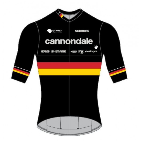 Cannondale FACTORY RACING German Champion 2019 Wielershirt Korte Mouw