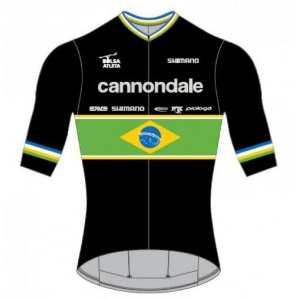 Cannondale FACTORY RACING Brazilian Champion 2019 Wielershirt Korte Mouw