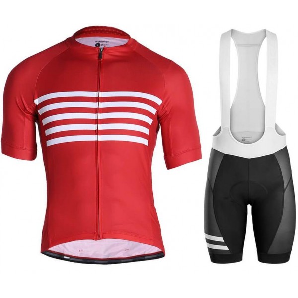 BONTRAGER Circuit Red Fietskleding Set Wielershirt Korte Mouw+Korte Fietsbroeken Bib