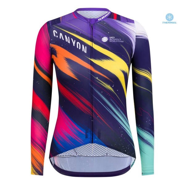 2020 Canyon Pro Team CS Dames's Thermal Wielershirt Lange Mouw 777FIBO