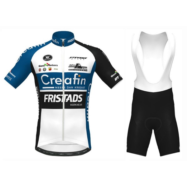 2020 Creafin Fristads Fietskleding Set Fietsshirt Met Korte Mouwen+Korte Koersbroek Bib 426SOLV