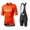 2020 INEOS Team Orange Fietskleding Set Fietsshirt Met Korte Mouwen+Korte Koersbroek Bib 179WLJP