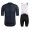 2020 Rapha Pro Team Zwart-Blauw Fietskleding Set Fietsshirt Met Korte Mouwen+Korte Koersbroek Bib 888UADR