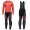 2020 Scott RC Pro Rood Thermal Fietskleding Set Wielershirts Lange Mouw+Lange Wielrenbroek Bib 915FNBM