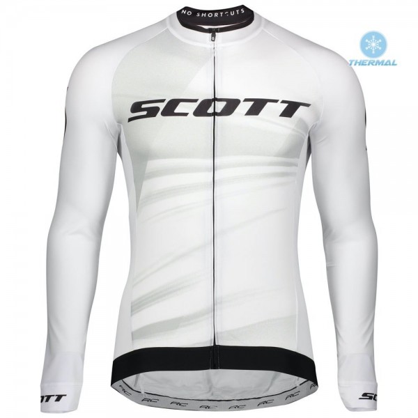 2020 Scott RC Pro Wit Thermal Wielershirt Lange Mouw 481RMCK