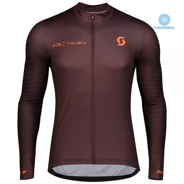 2020 Scott RC Team 1.0 Claret Thermal Wielershirt Lange Mouw 905WCGW