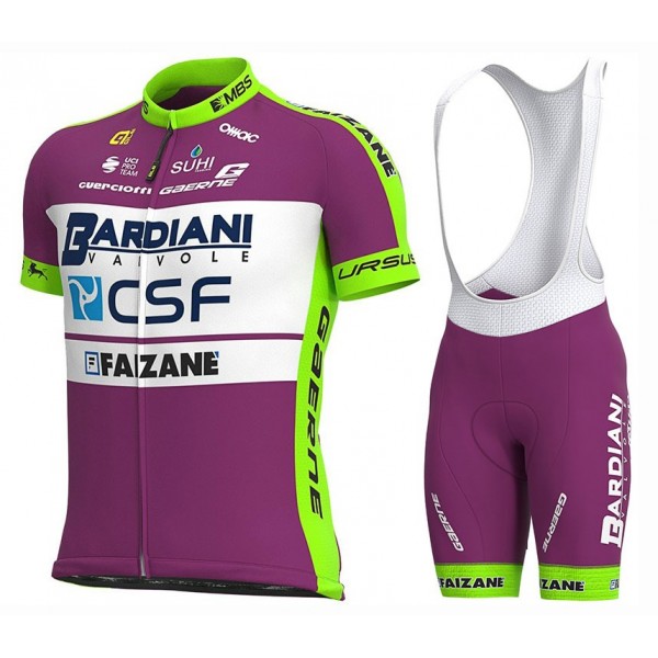 2020 Team BARDIANI CSF Fietskleding Set Fietsshirt Met Korte Mouwen+Korte Koersbroek Bib 115ROKZ