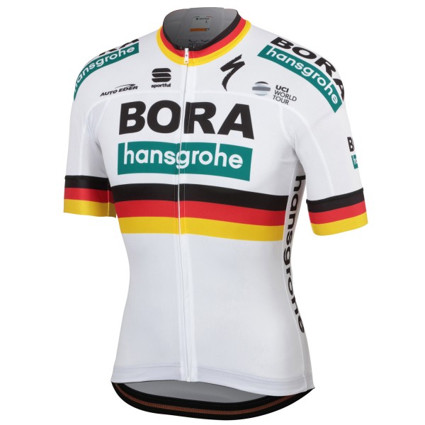 Bora Hansgrohe 2019 German Champion Wielershirt Korte Mouw