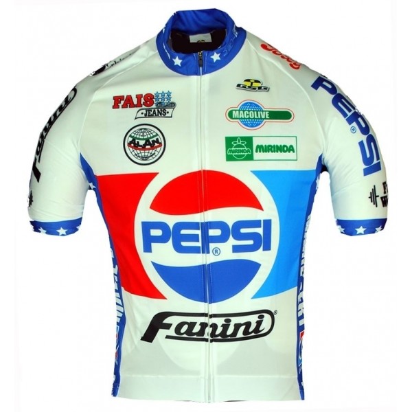 Retro Fanini Pepsi Cola 1988 Wielershirt Korte Mouw