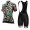 ALE PRR FLOWERS Dames Wit Wielerkleding Set Wielershirt Korte+Korte Fietsbroeken Bib