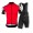 2016 ASSOS Fietskleding Set Fietsshirt Met Korte Mouwen+Korte Koersbroek Rood Zwart