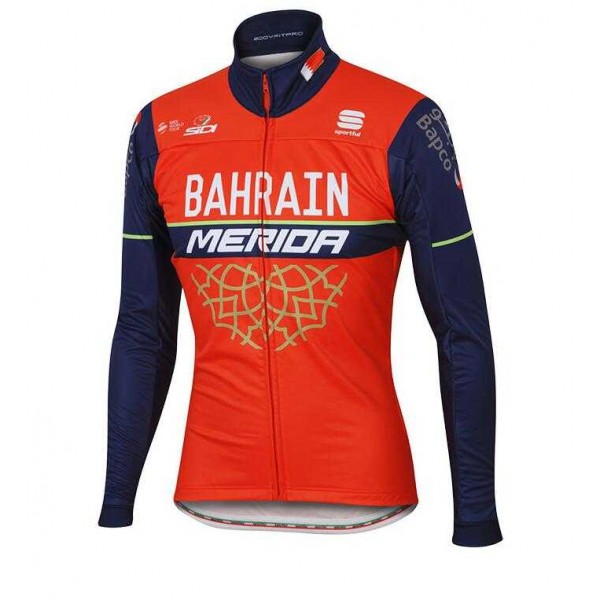 2017 Bahrain Merida Wielershirt Lange Mouw