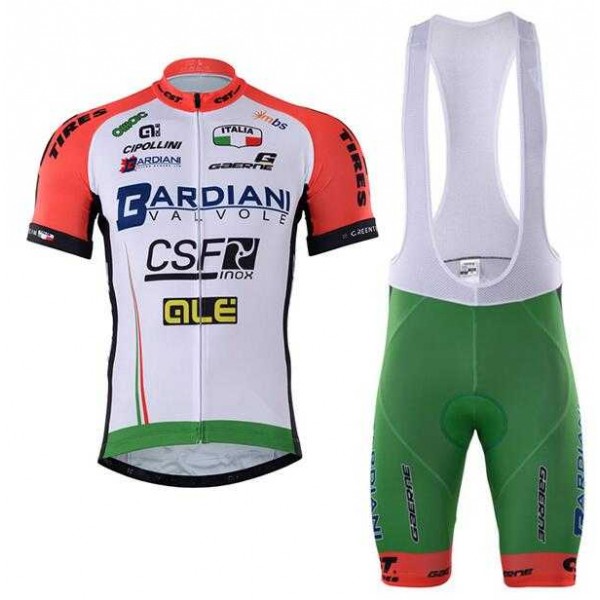 2017 Bardiani Csf Fietskleding Set Fietsshirt Met Korte Mouwen+Korte Koersbroek