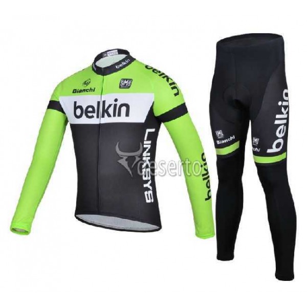 Belkin Wielerkleding Set Wielershirt Lange Mouw+Lange Fietsbroeken 2014