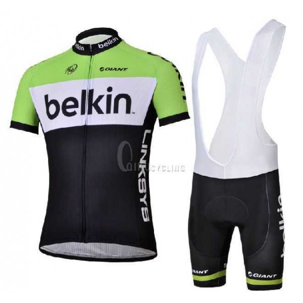 Belkin Pro Team Blanco Fietskleding Set Fietsshirt Met Korte Mouwen+Korte Koersbroek