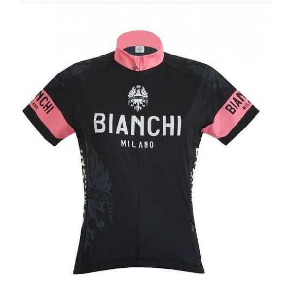 2016 BIANCHI MILANO DAMES EDDI Wielershirt Korte Mouw Zwart