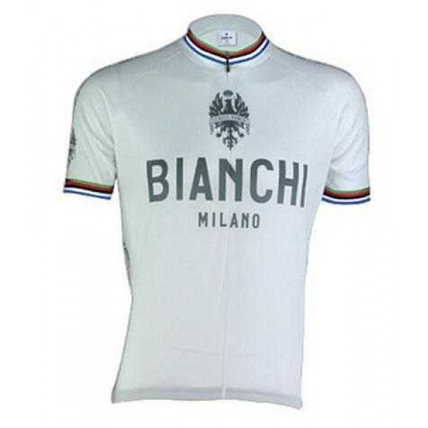 2016 BIANCHI-MILANO PRIDE WORLD CHAMP Wielershirt Korte Mouw Wit