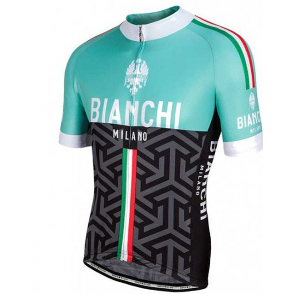 2017 Milano Bianchi Wielershirt Met Korte Mouwen 007