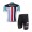 Bianchi 2014 Wielerkleding Set Wielershirts Korte Mouw+Fietsbroek Wit Rood Blauw