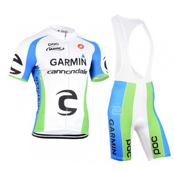 2015 Garmin Cannondale Fietskleding Set Fietsshirt Met Korte Mouwen+Korte Koersbroek 3