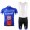 2015 Garmin Cannondale Fietskleding Set Fietsshirt Met Korte Mouwen+Korte Koersbroek Blauw