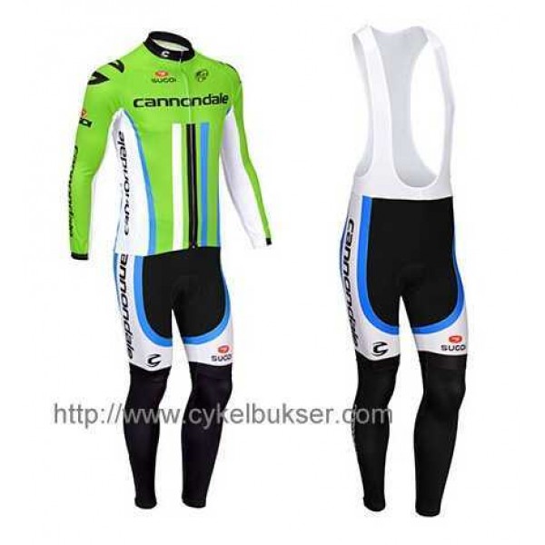 Cannondale 2014 Wielerkleding Set Wielershirt Lange Mouw+Lange Fietsbroeken Bib