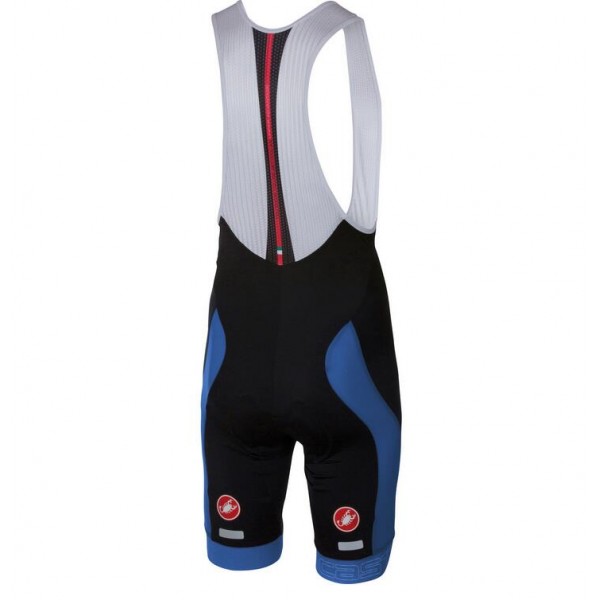 2016 Castelli Velocissimo Korte Fietsbroeken Bib Blauw Zwart