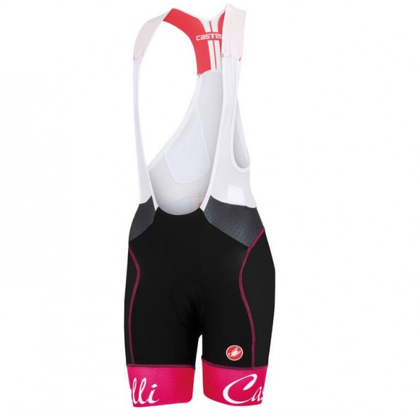 2016 Castelli Vrouwen Free Aero Korte Fietsbroeken Bib Roze