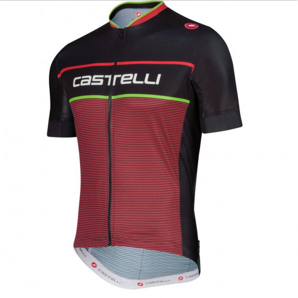 2016 Castelli Exclusive Wielershirt Korte Mouw Rood