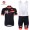 Castelli 3T 2014 Fietskleding Set Fietsshirt Met Korte Mouwen+Korte Koersbroek Zwart Rood