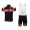 Castelli Fietskleding Set Fietsshirt Met Korte Mouwen+Korte Koersbroek Zwart Rood