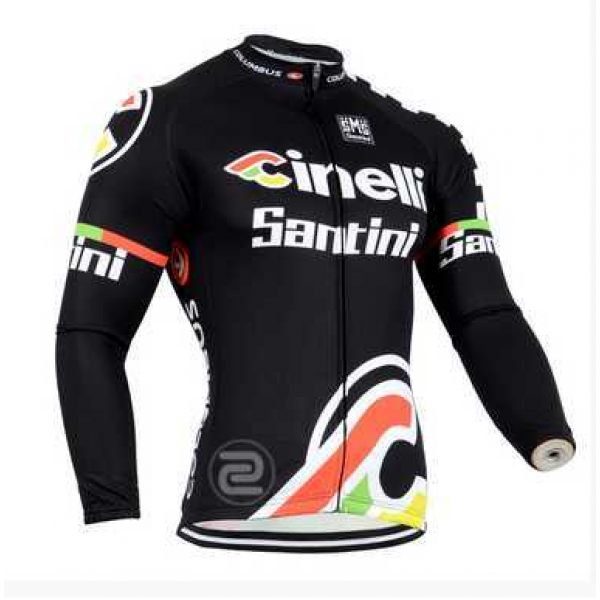 2014 Cinelli Fietskleding Wielershirt Lange Mouw Zwart