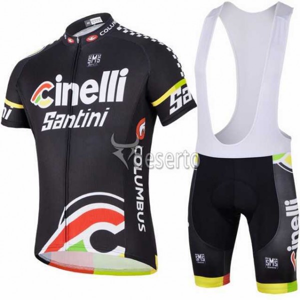 2014 Teams Cinelli Fietskleding Set Fietsshirt Met Korte Mouwen+Korte Koersbroek