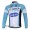 Omega Pharma Quick Step Pro Team Wielershirts Lange Mouwen Blauw Wit