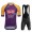 Purple France Tour Alpecin Fenix New Pro Team 2021 Fietskleding Set Wielershirts Korte Mouw+Korte Fietsbroeken Bib KpKCUC