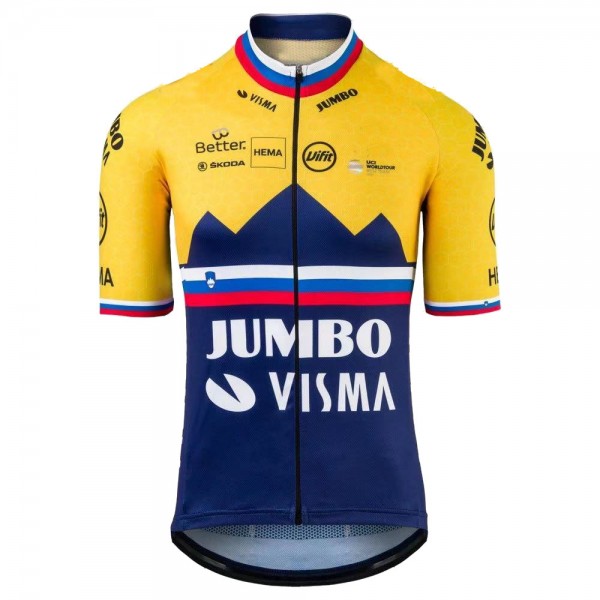 Jumbo Visma SLovenia Pro 2021 Team Fietsshirt Korte Mouw IOmlsB